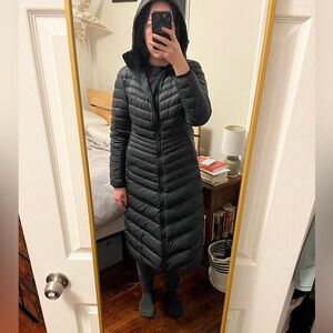 Lands' End Black Quilted Jacket